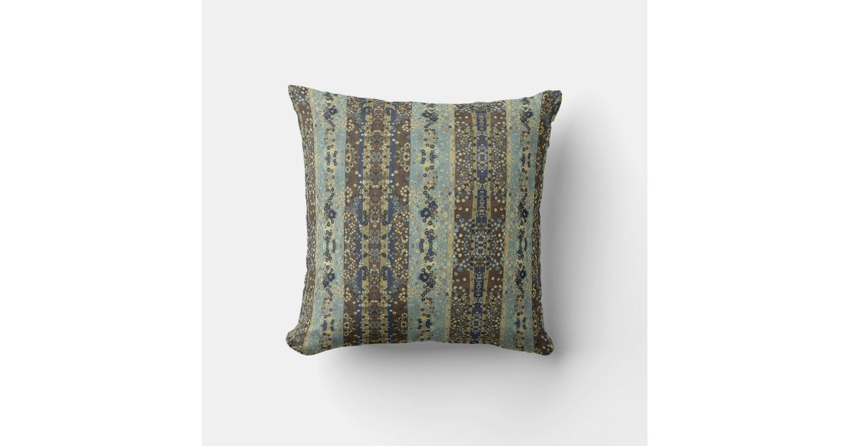 Earth tones throw pillow Zazzle