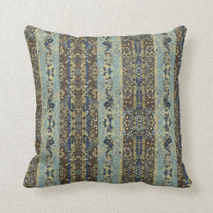 Earth tones throw pillow