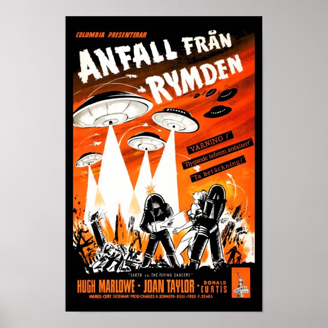 Earth Versus The Flying Saucers Poster (Front)