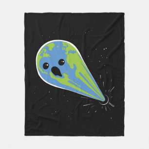 Earth Vs. Black Hole Fleece Blanket