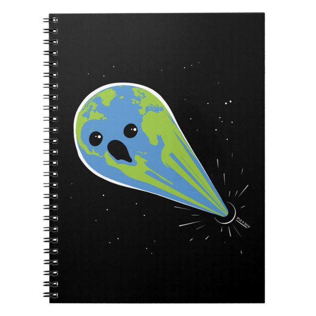Earth Vs. Black Hole Notebook (Front)