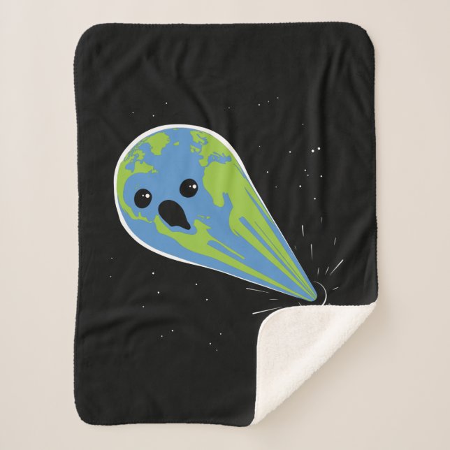 Earth Vs. Black Hole Sherpa Blanket (Front)