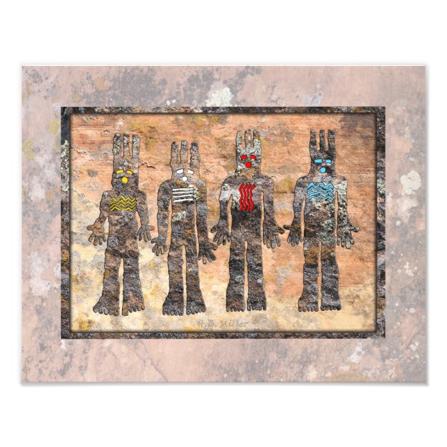 Earth Wind Fire and Water Photo Print (Front)
