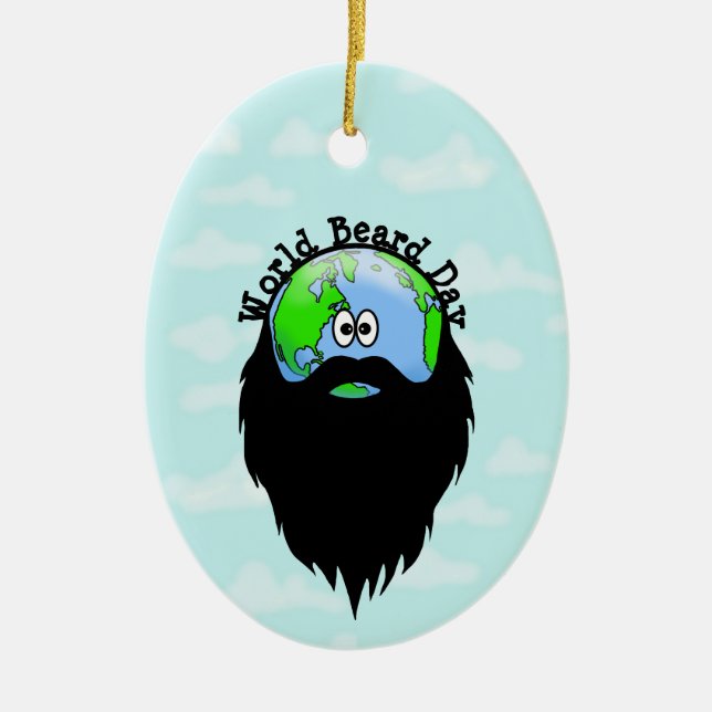 Earth With A Beard  Ornament (Front)