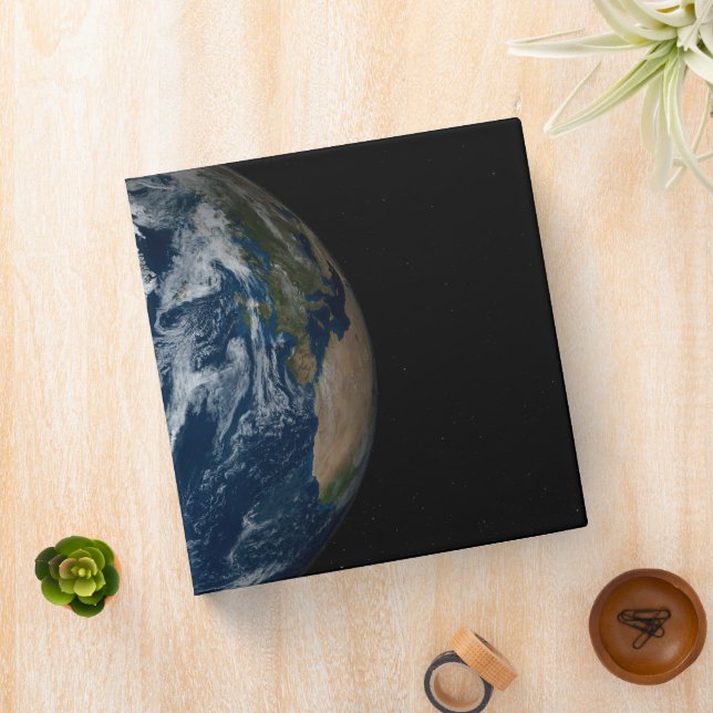 Earth With Clouds And Sea Ice 2 Binder (In Situ)