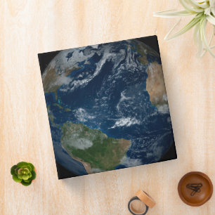 Earth With Clouds And Sea Ice Binder