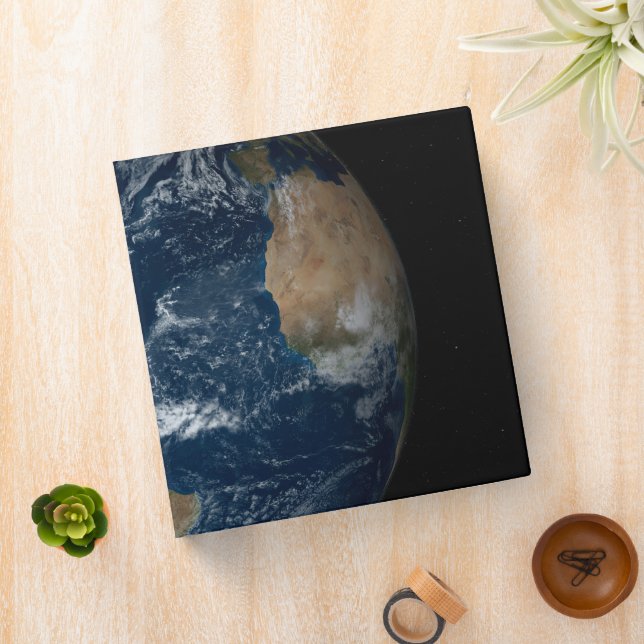 Earth With Clouds And Sea Ice Binder (In Situ)