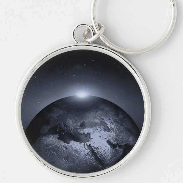 Earth With Special Effects Keychain (Front)