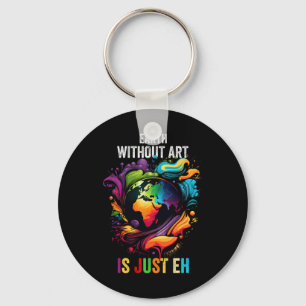 Earth Without Art Is Just Eh Painting Artist Pun A Keychain
