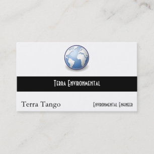 Earth World Globe Tango Business Card