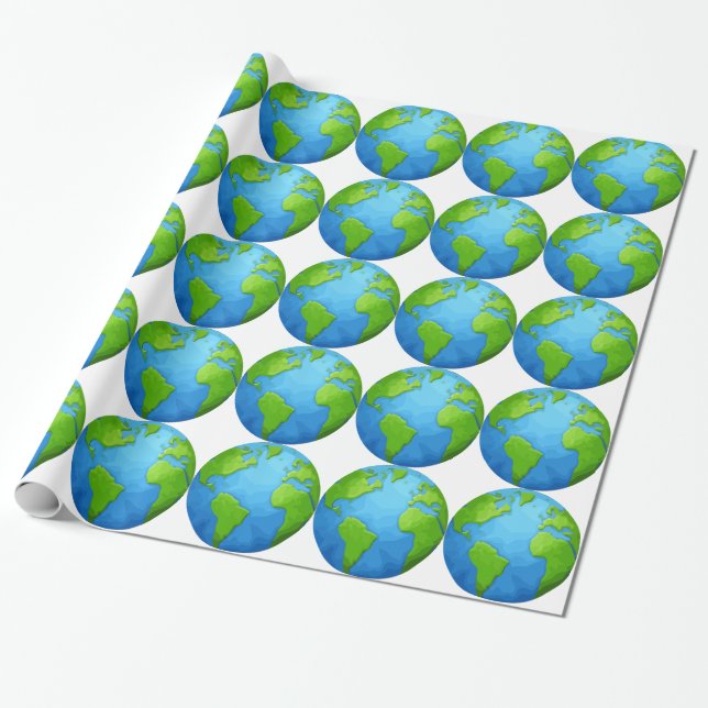 earth wrapping paper (Unrolled)