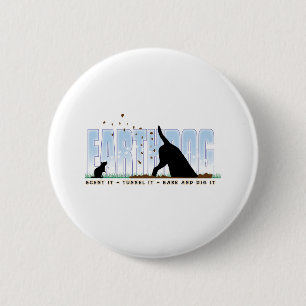 Earthdog colour design 2 inch round button