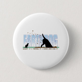 Earthdog colour design 2 inch round button