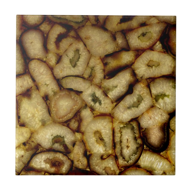 Earthen Green Quartz Agates Tile (Front)