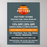 Earthen Pot Design, Pottery Store, Potters Advert