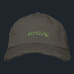 Earthling Embroidered Hat<br><div class="desc">earthling</div>