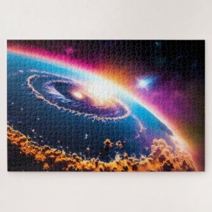 Earthly Galactic Outer Space Phenomenal Hurricane Jigsaw Puzzle