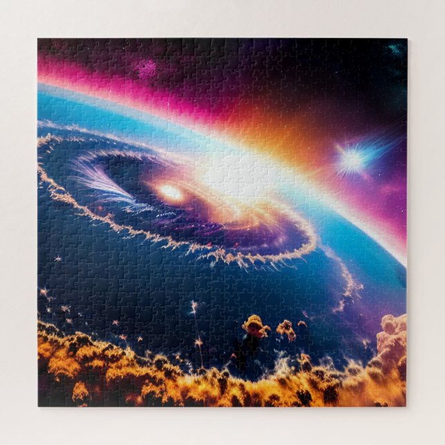 Earthly Galactic Universal Phenomenon Hurricane Jigsaw Puzzle (Horizontal)