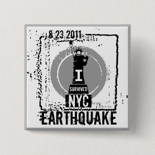 Earthquake NYC 2011 Button 2