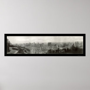 Earthquake Ruins SF Photo 1906 Poster