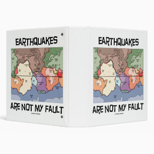 Earthquakes Are Not My Fault Plate Tectonics Map Binder