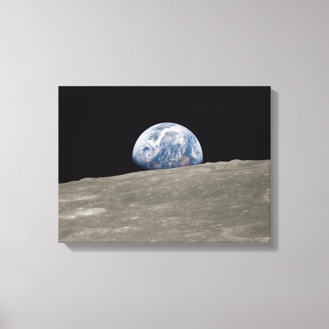 Earthrise Apollo 8 Canvas Print (Front)