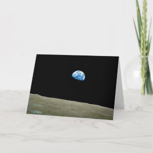 Earthrise taken by the Apollo 8 Mission Card