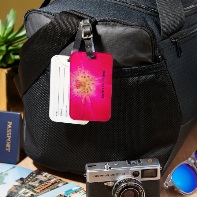 Earth's an Illusion Luggage Tag (Front & Back)