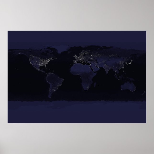 Earth's City Lights Poster (Front)