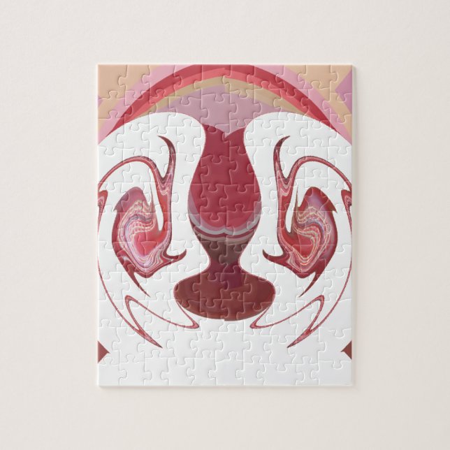 Earth's Embers: Textured Tapestry of Africa Jigsaw Puzzle (Vertical)