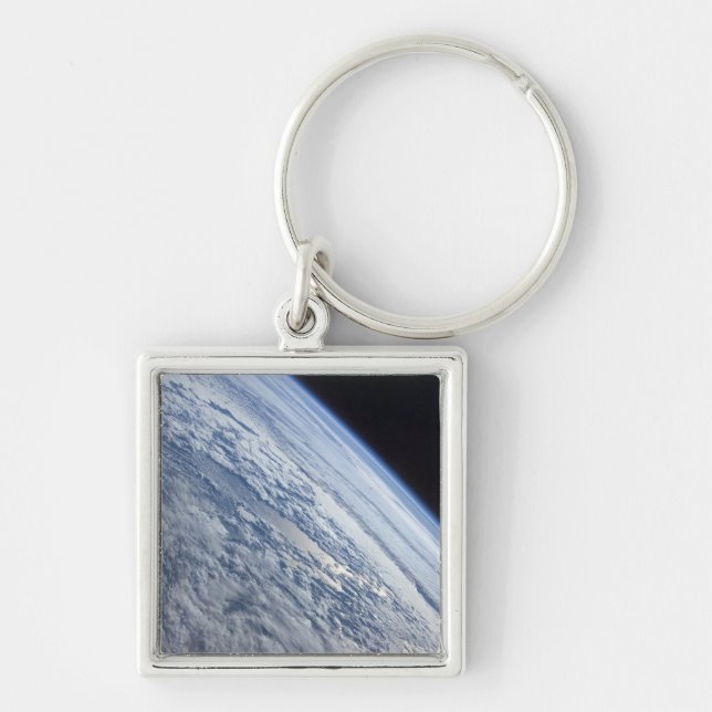 Earth's horizon against the blackness of space keychain (Front)