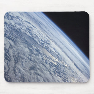 Earth's horizon against the blackness of space mouse pad