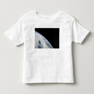 Earth's horizon and the blackness of space toddler t-shirt