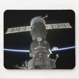 Earth's limb intersects a Soyuz spacecraft Mouse Pad