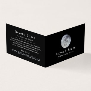 Earth's Moon, Astronomer, Astronomy Store Business Card