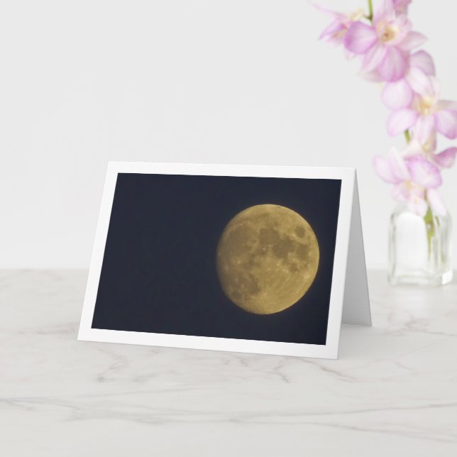 Earth's Moon Landscape Card (Orchid)