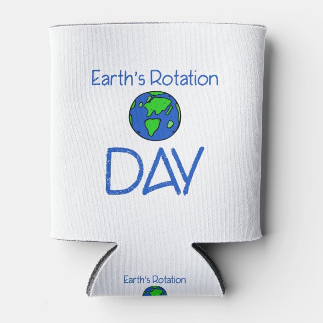 Earths Rotation Day Can Cooler (Front)