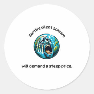 Earth's Silent Screams Sticker 