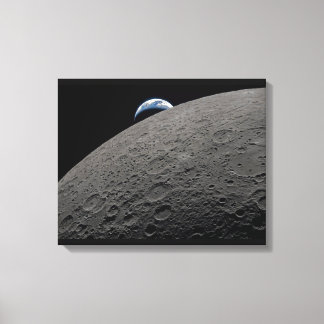 Earthset Orion Spacecraft Artemis Moon Mission Canvas Print