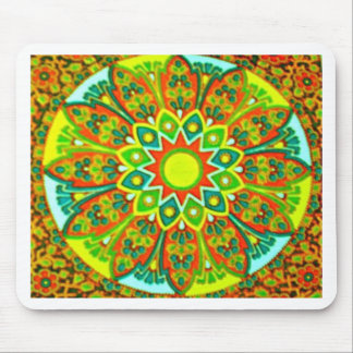 Earthtone Ethnic Look Mandala Mouse Pad