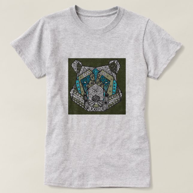 Earthtone Mamma Bear T-Shirt (Design Front)