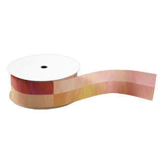 Earthtone Skies Tiles Grosgrain Ribbon