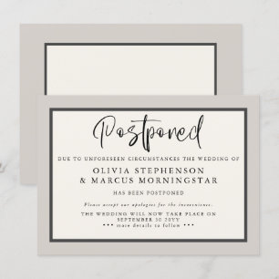 Earthtones - Modern Postponed Event Announcement