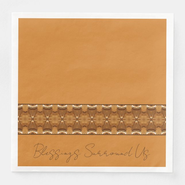 Earthtones With Gold Napkin (Front)