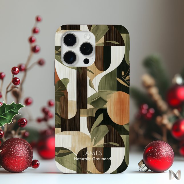 Earthy Abstract Nature-Inspired Modern Case-Mate iPhone Case (Creator Uploaded)