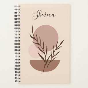 Earthy Abstrait Boho Personnalisé Planner