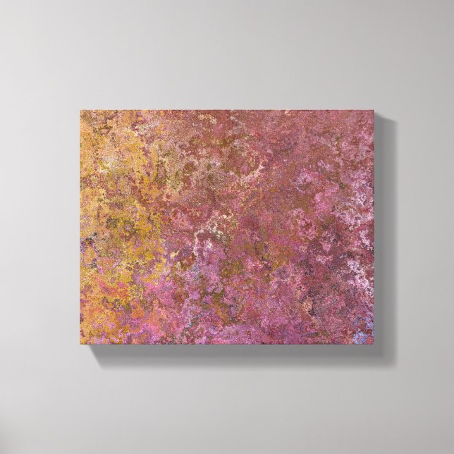 Earthy Alcohol Ink Abstract Canvas Print (Front)