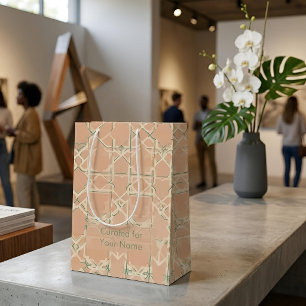 Earthy Arabesque Terracotta & Sage Medium Gift Bag