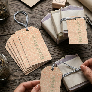 Earthy Arabesque Terracotta & Sage Personalised Gift Tags