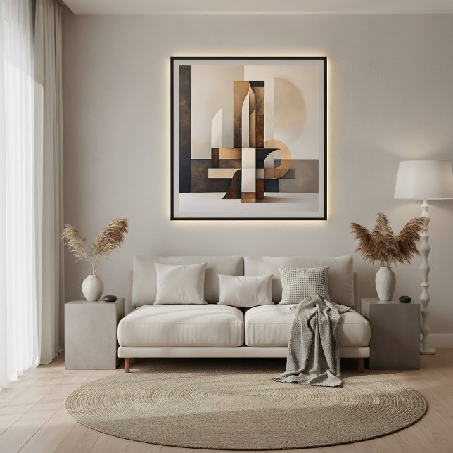 Earthy Architecture: Geometric Harmony Poster (Creator Uploaded)